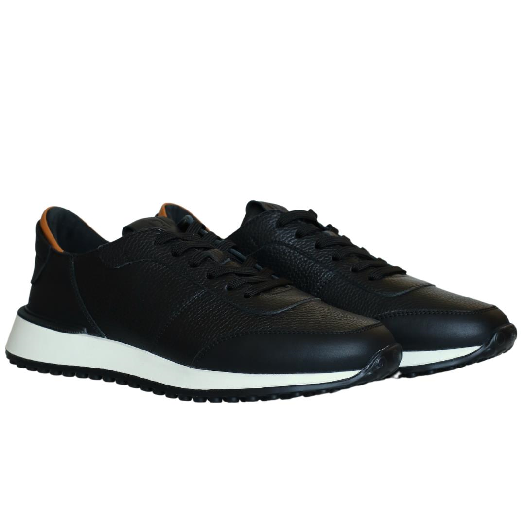 Siyah Erkek Bağcıklı Sneaker