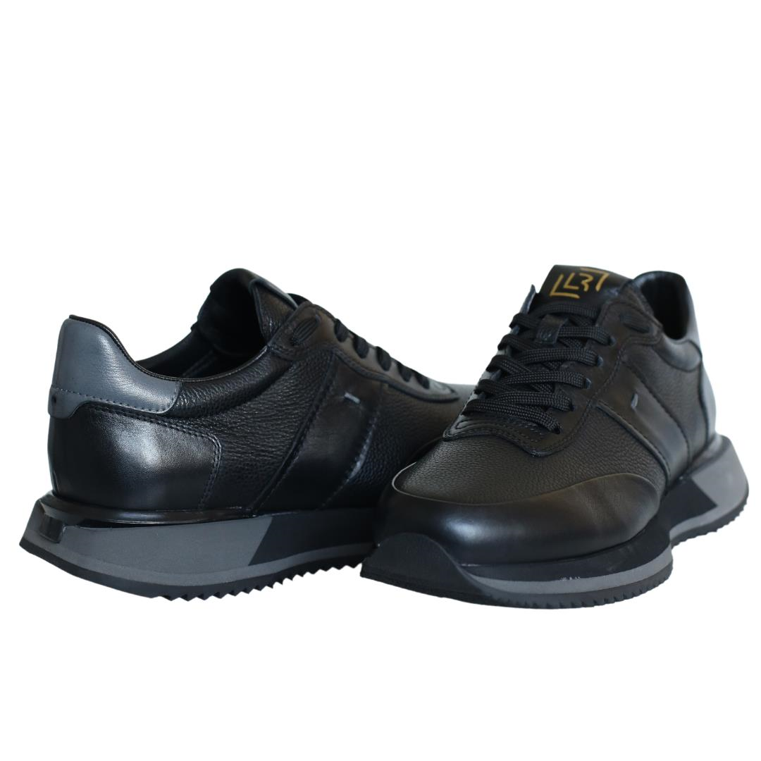 Siyah Erkek Bağcıklı Sneaker