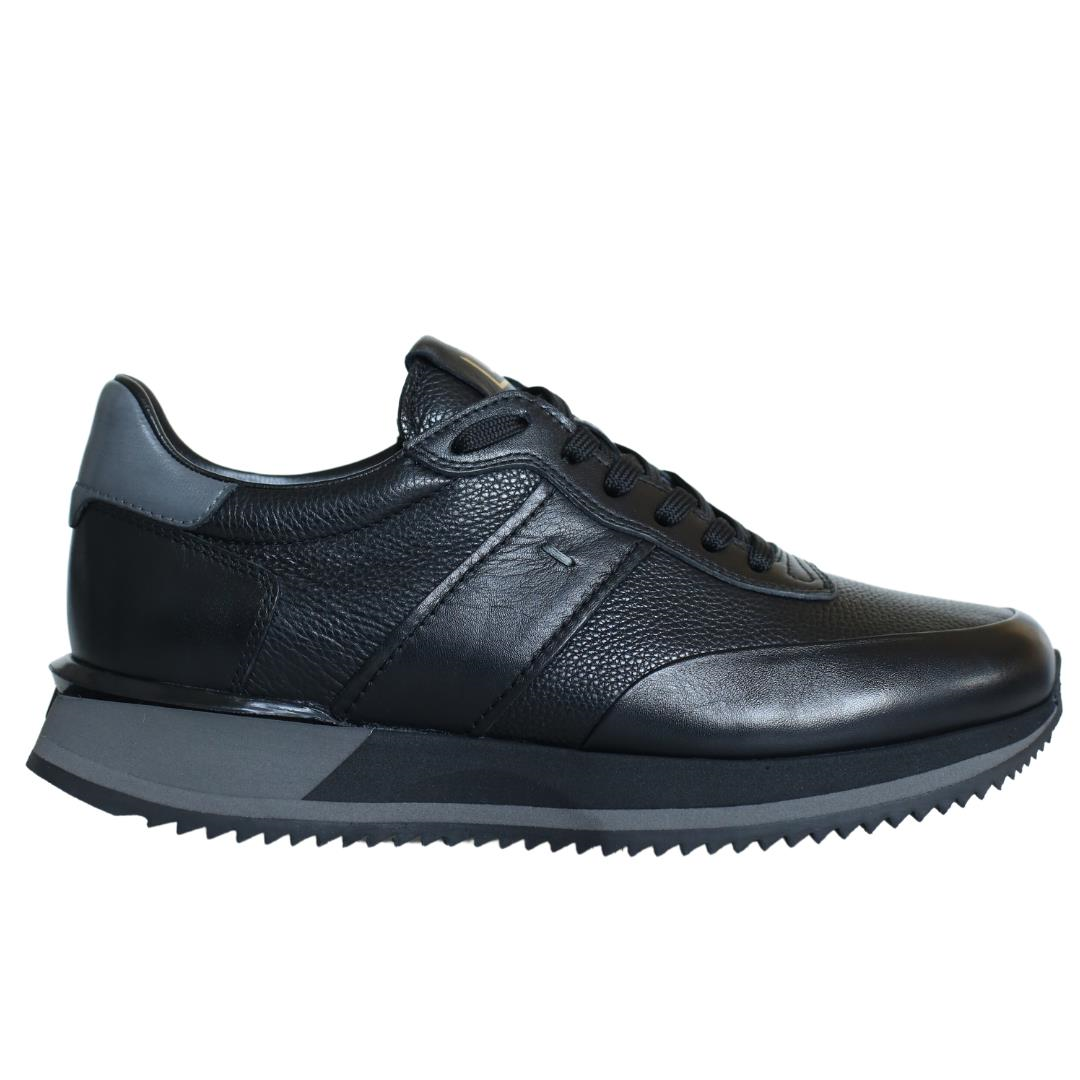 Siyah Erkek Bağcıklı Sneaker