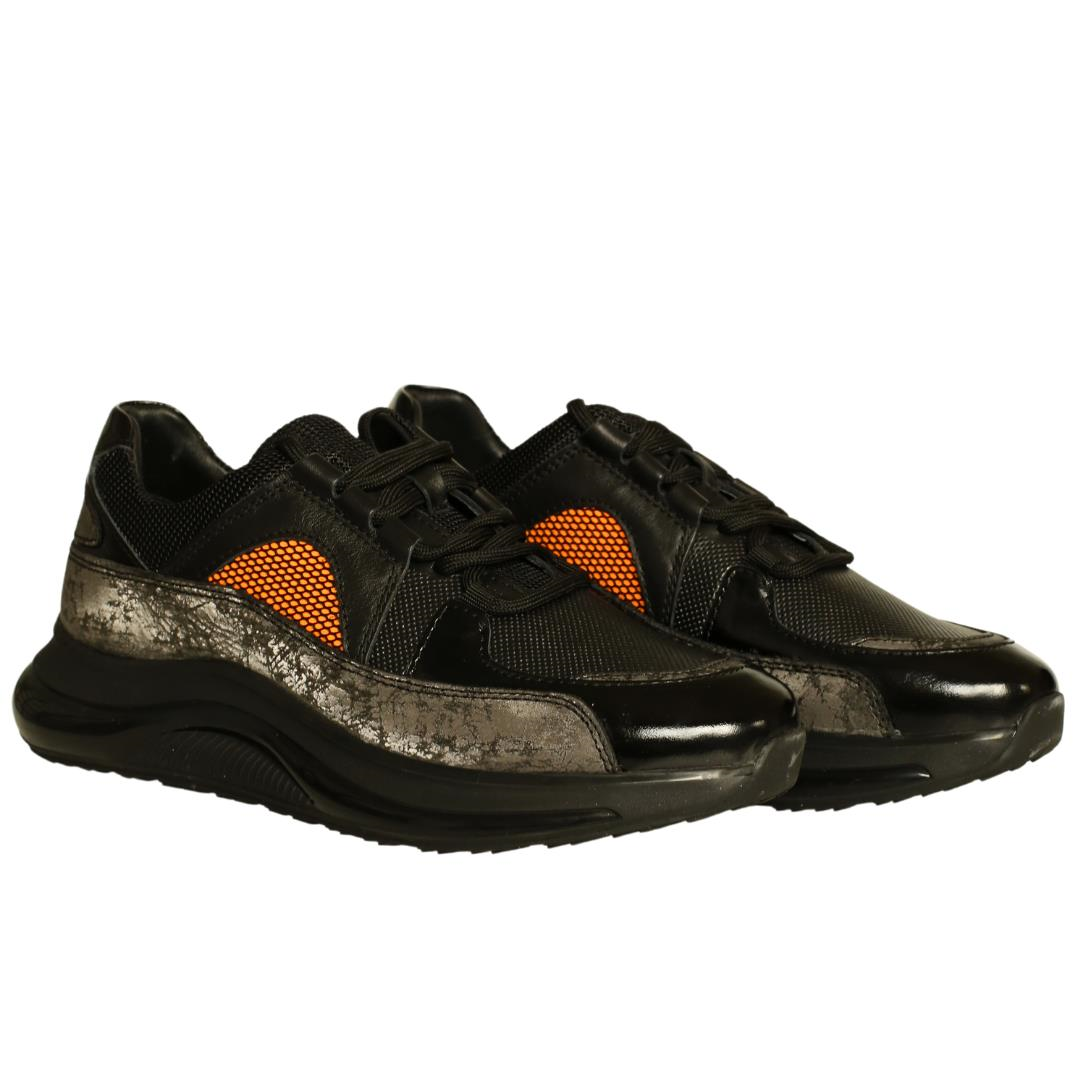 Siyah Erkek Bağcıklı Sneaker