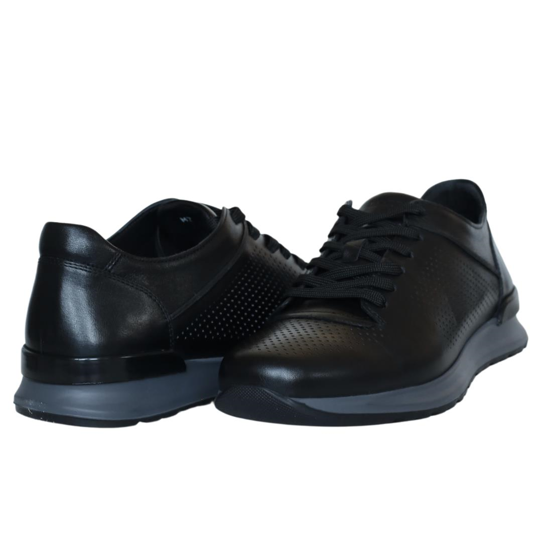 Siyah Erkek Bağcıklı Sneaker
