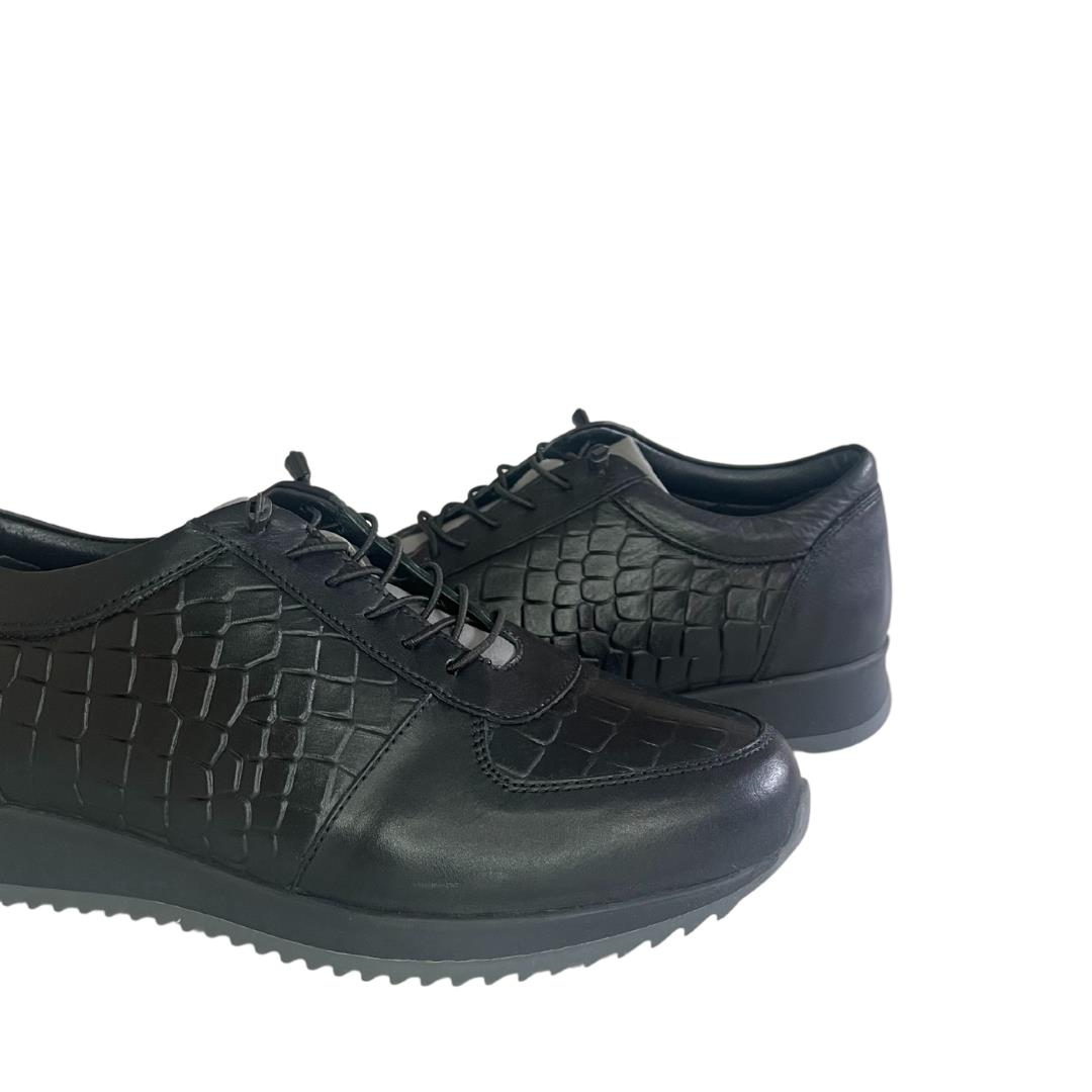 Siyah Gri Erkek Sneaker Ayakkabı
