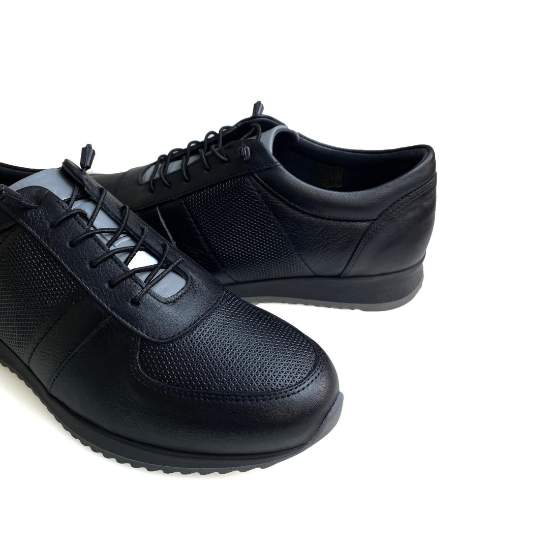 Siyah Gri Erkek Sneaker Spor Ayakkabı