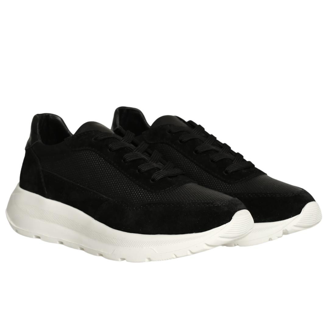 Siyah Kadın Bağcıklı Sneaker