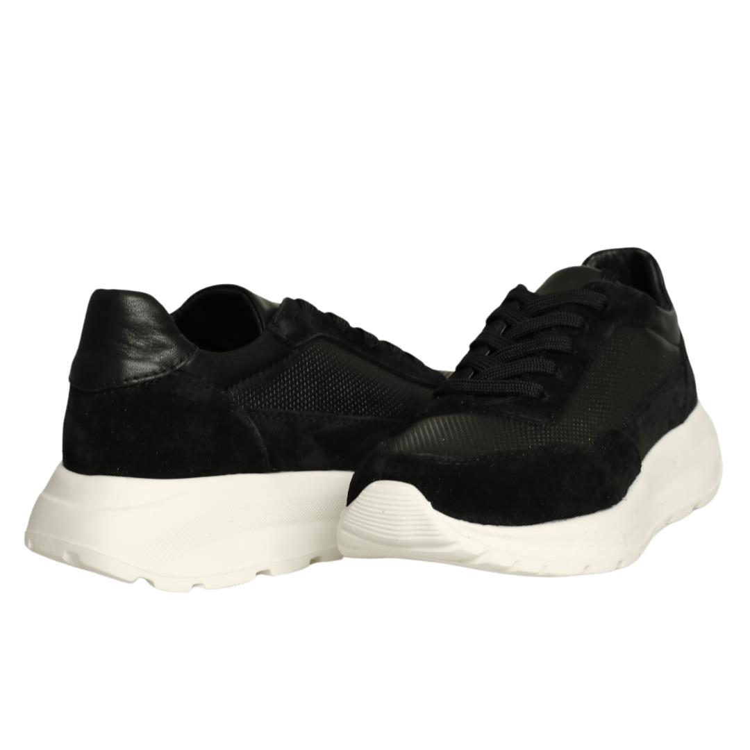 Siyah Kadın Bağcıklı Sneaker