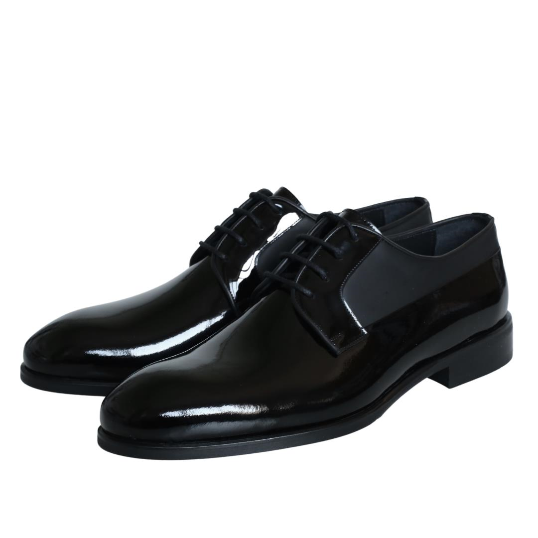 Siyah Rugan Erkek Klasik Ayakkabı