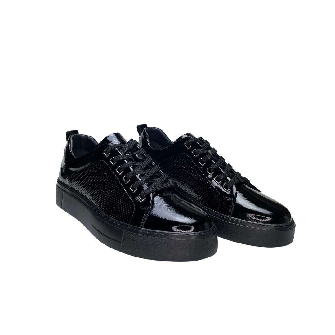 Siyah Rugan Erkek Sneaker Spor Ayakkabı