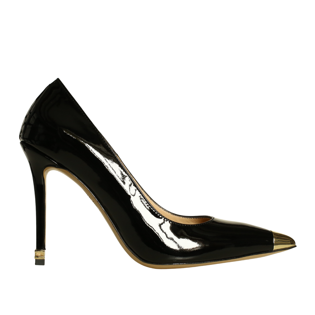 Siyah Rugan Kadın Stiletto