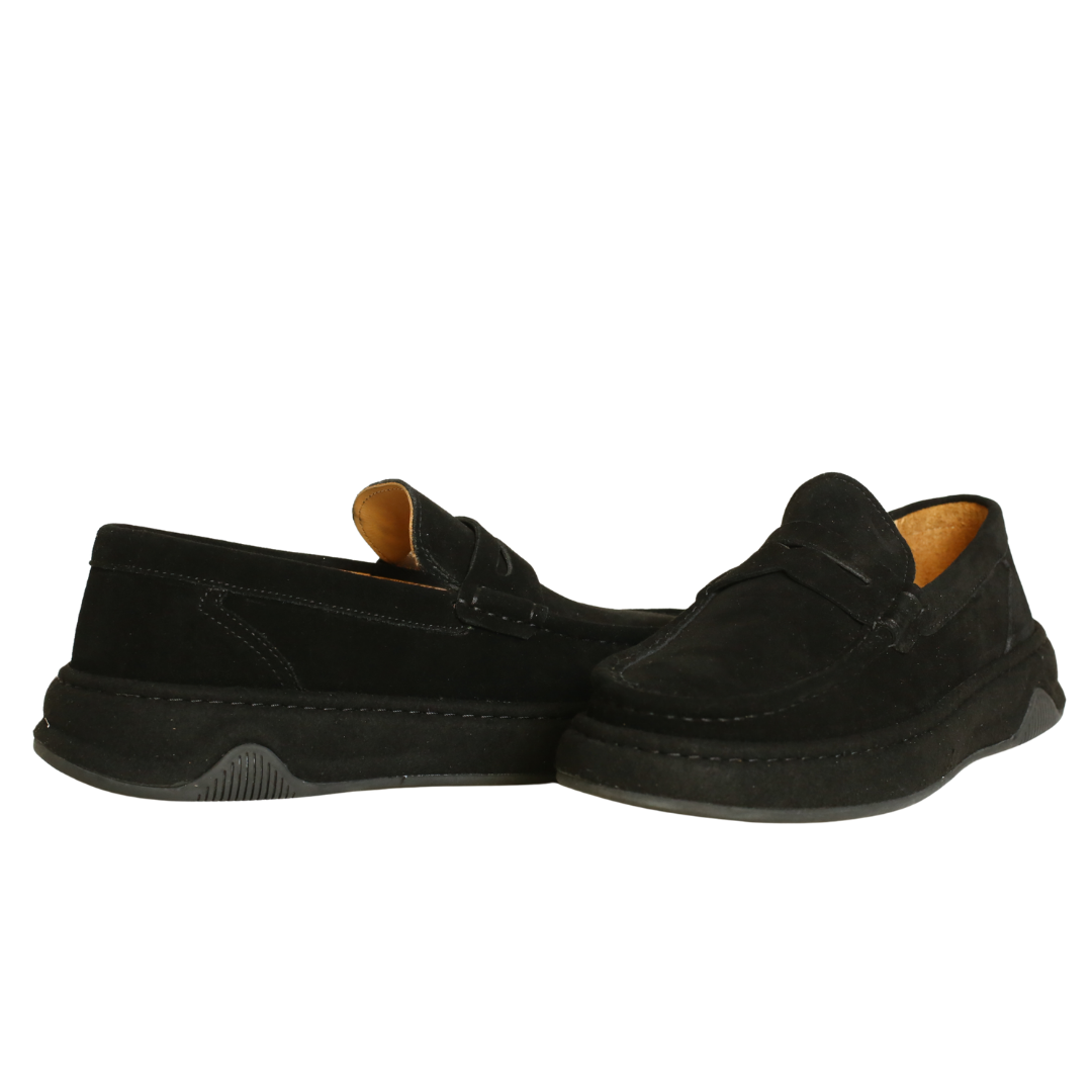 Siyah Süet Erkek Loafer