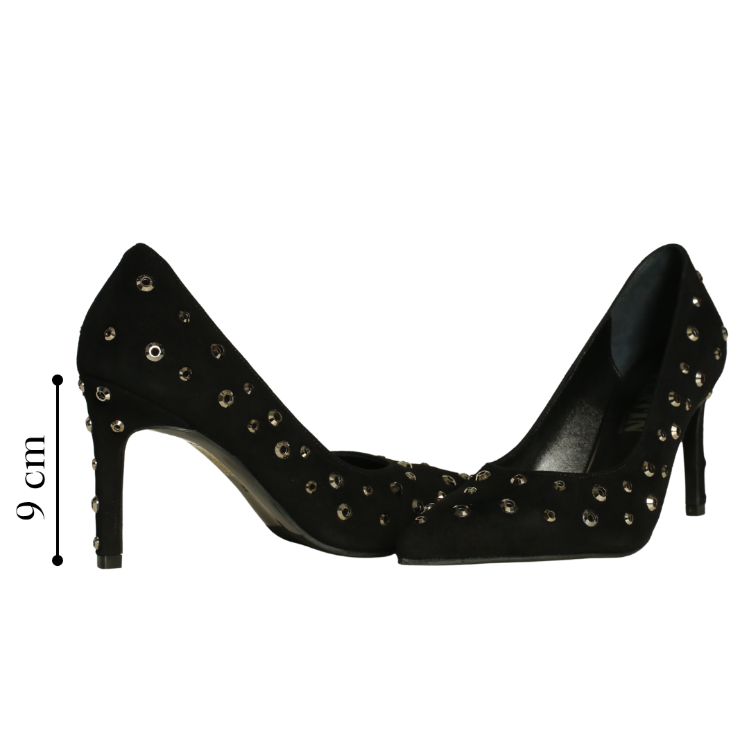 Siyah Süet Kadın Stiletto