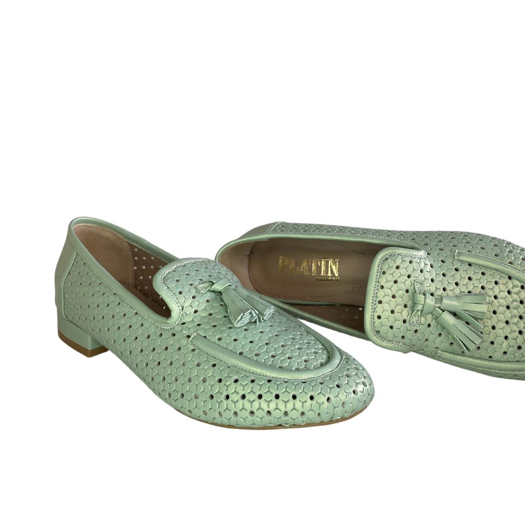 Su Yeşili Kadın Loafer Ayakkabı