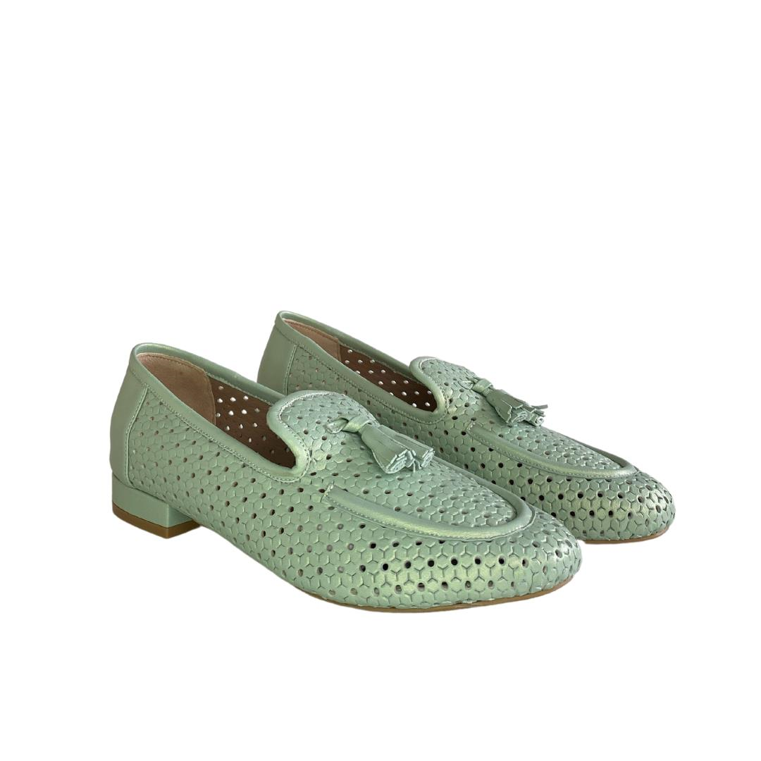 Su Yeşili Kadın Loafer Ayakkabı
