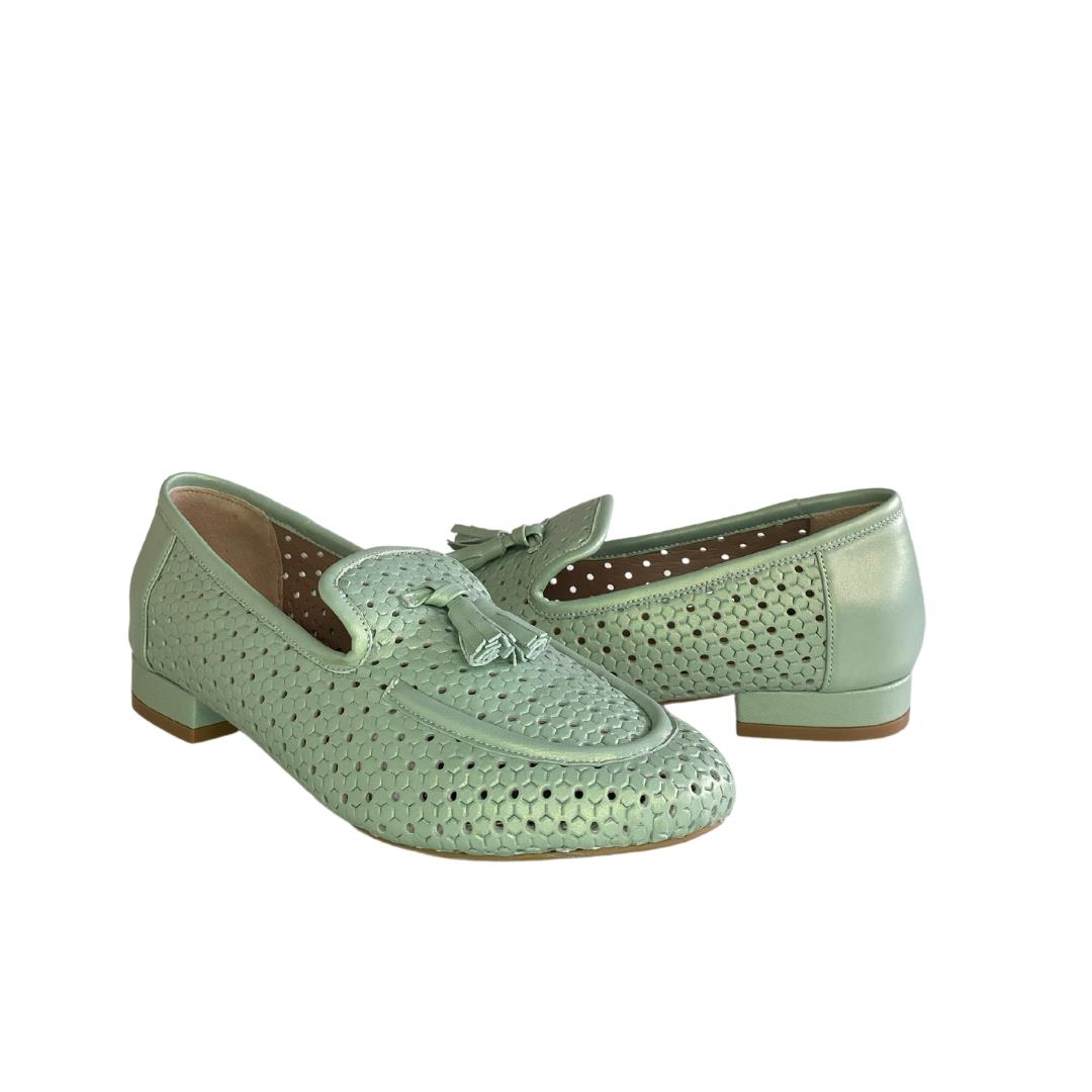 Su Yeşili Kadın Loafer Ayakkabı