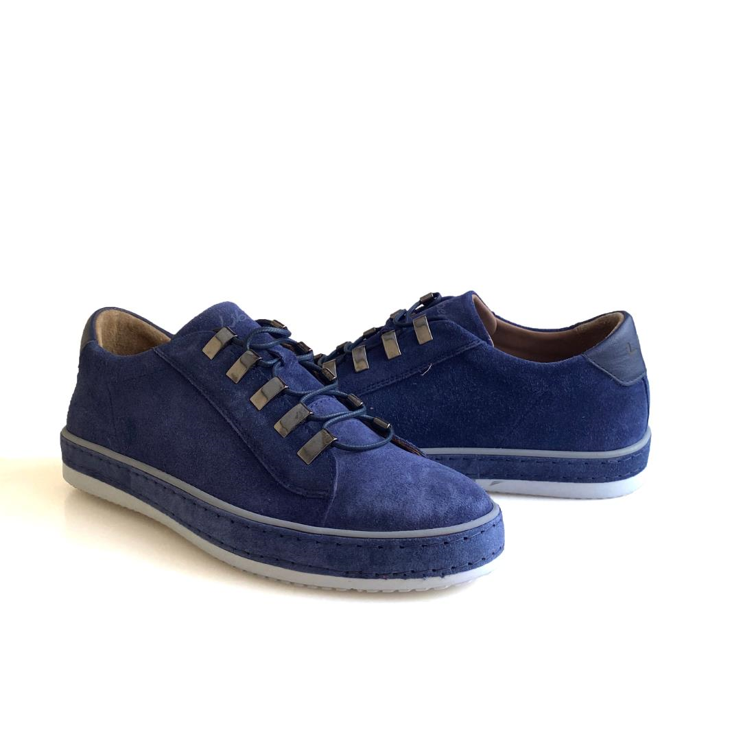 Süet Lacivert Erkek Sneaker