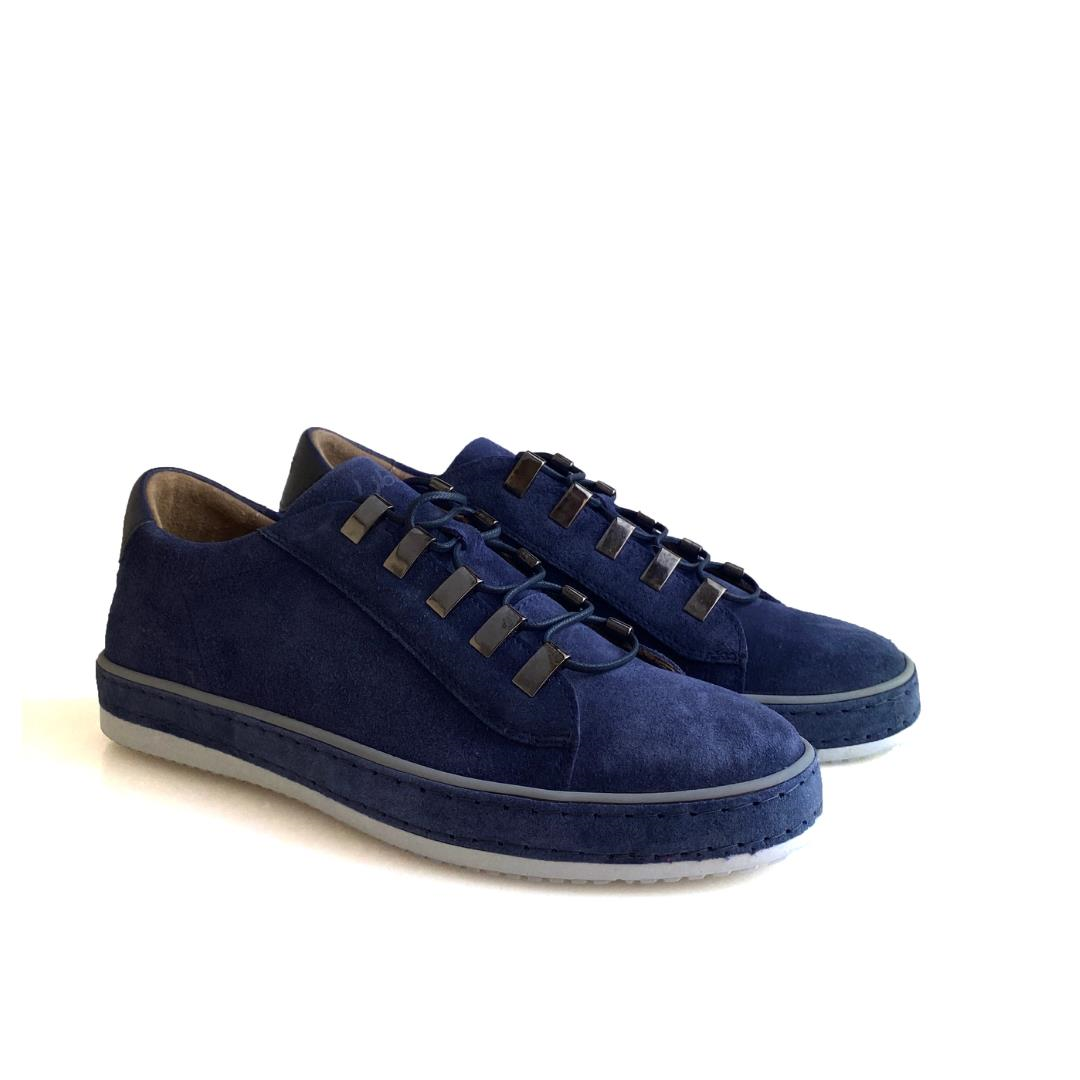 Süet Lacivert Erkek Sneaker