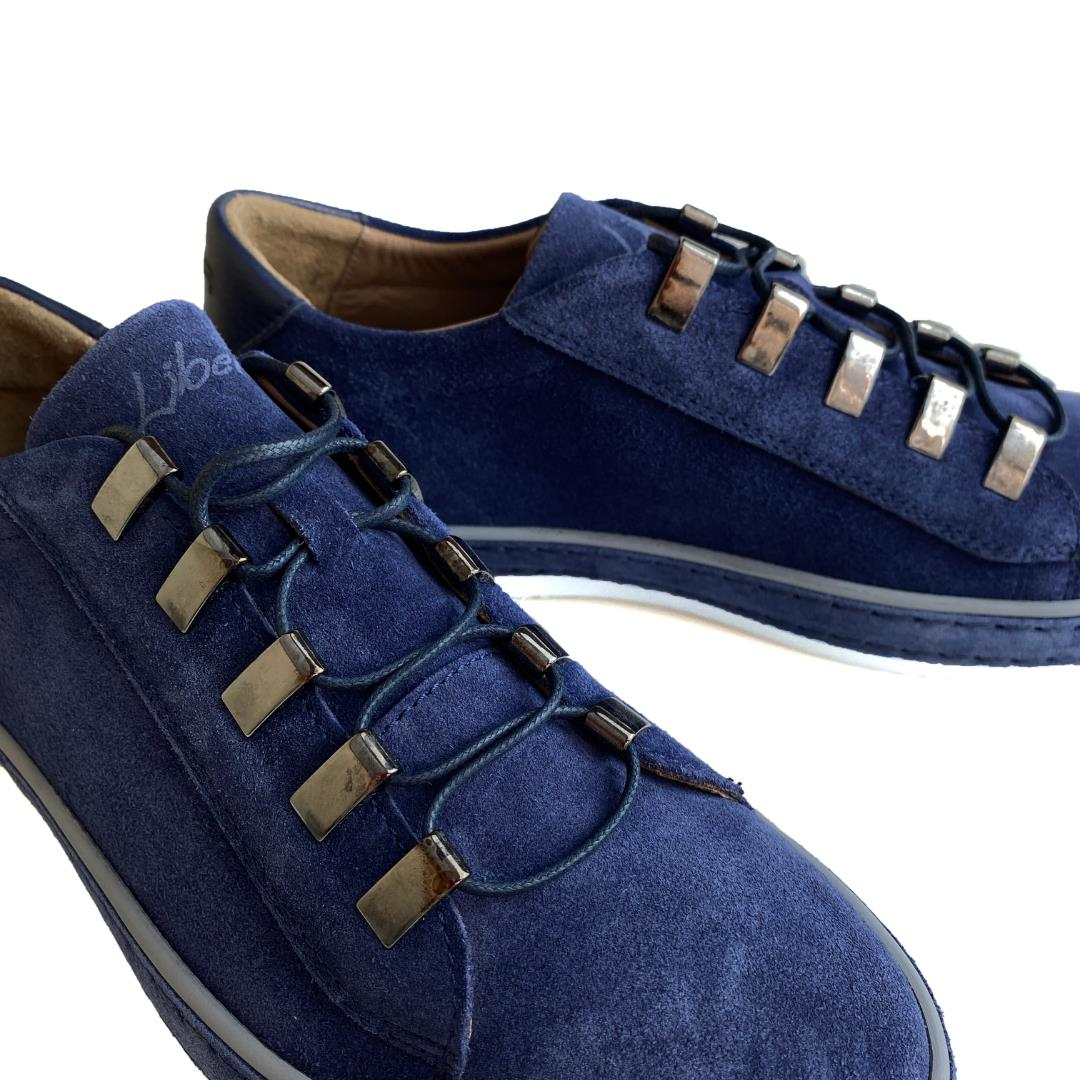 Süet Lacivert Erkek Sneaker