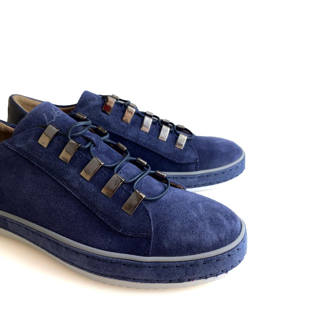 Süet Lacivert Erkek Sneaker