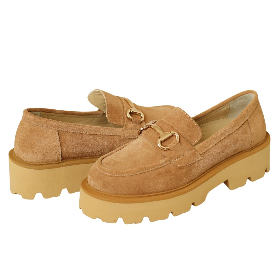 Süet Nude Toka Detaylı Kadın Günlük Ayakkabı