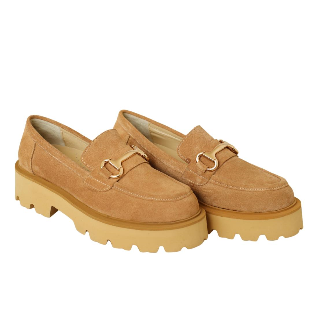 Süet Nude Toka Detaylı Kadın Günlük Ayakkabı