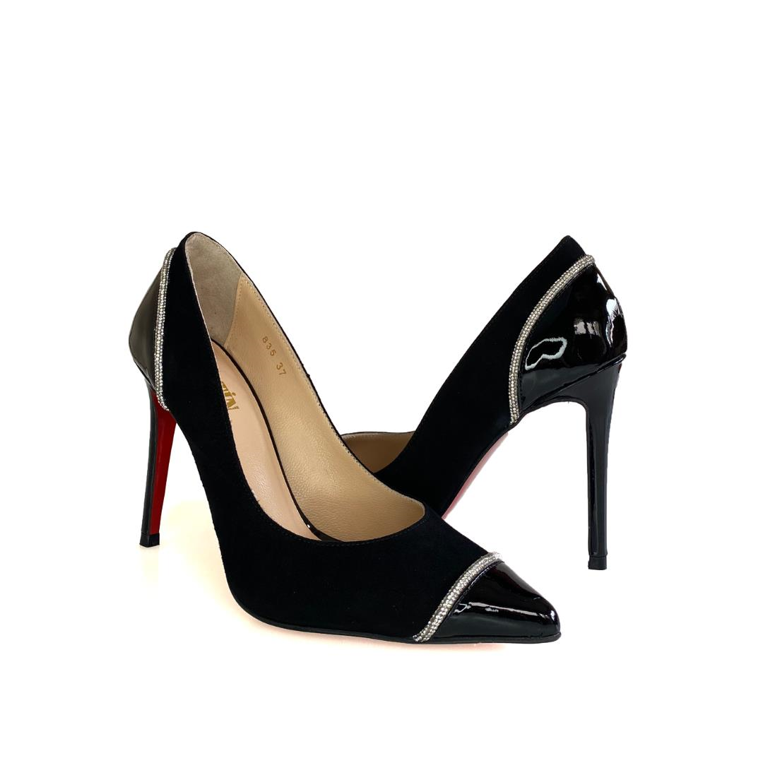 Süet Siyah Kadın Stiletto