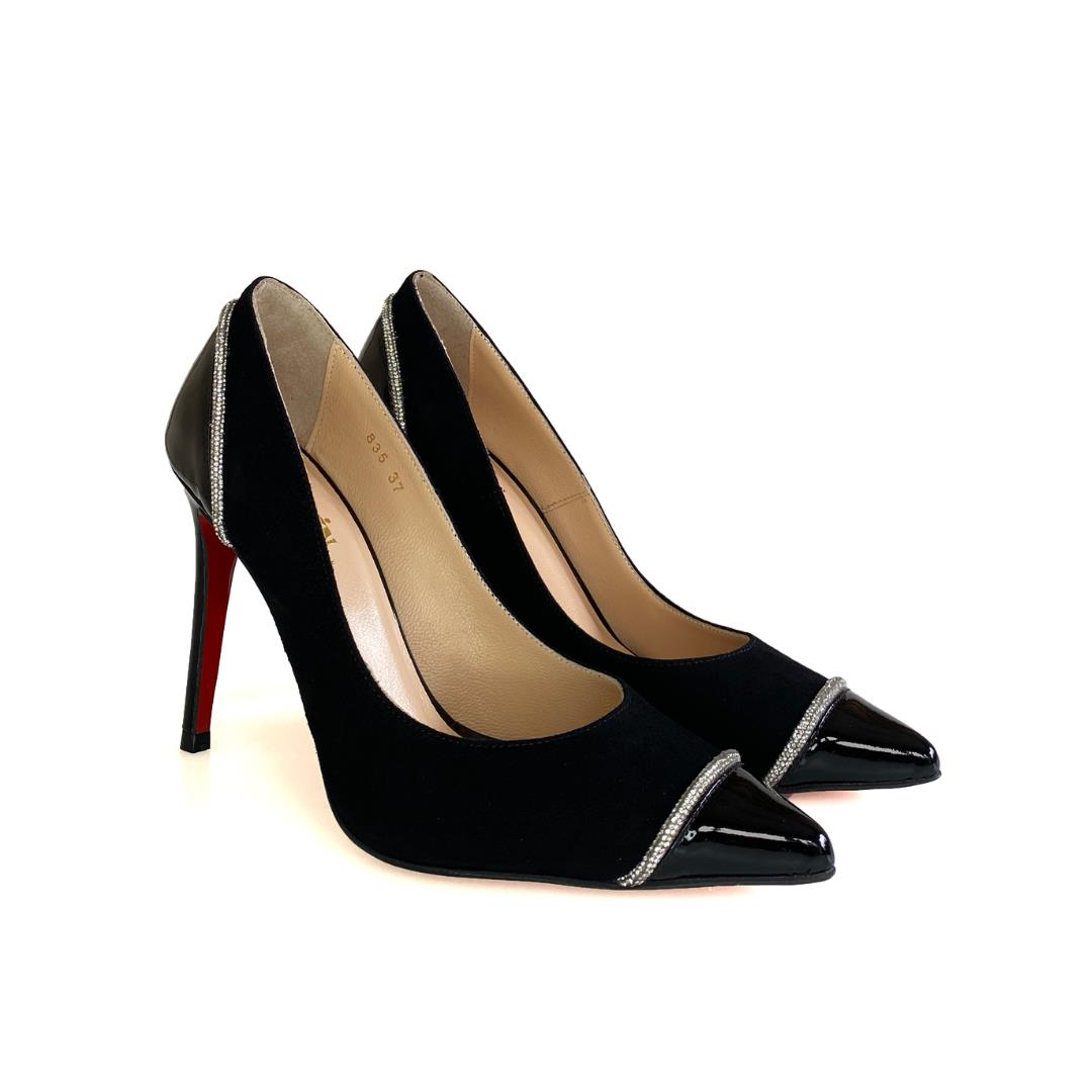 Süet Siyah Kadın Stiletto
