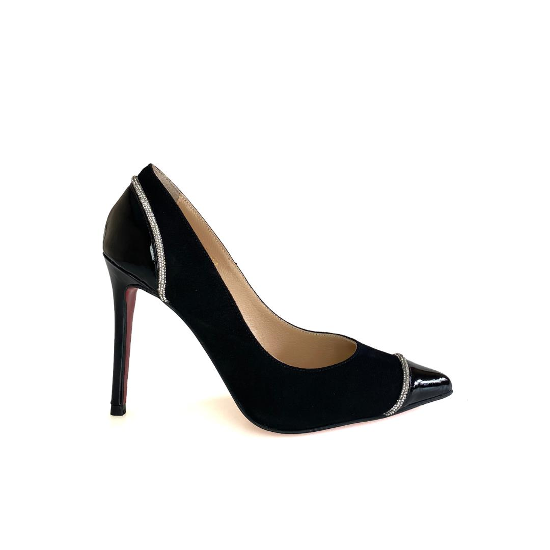 Süet Siyah Kadın Stiletto