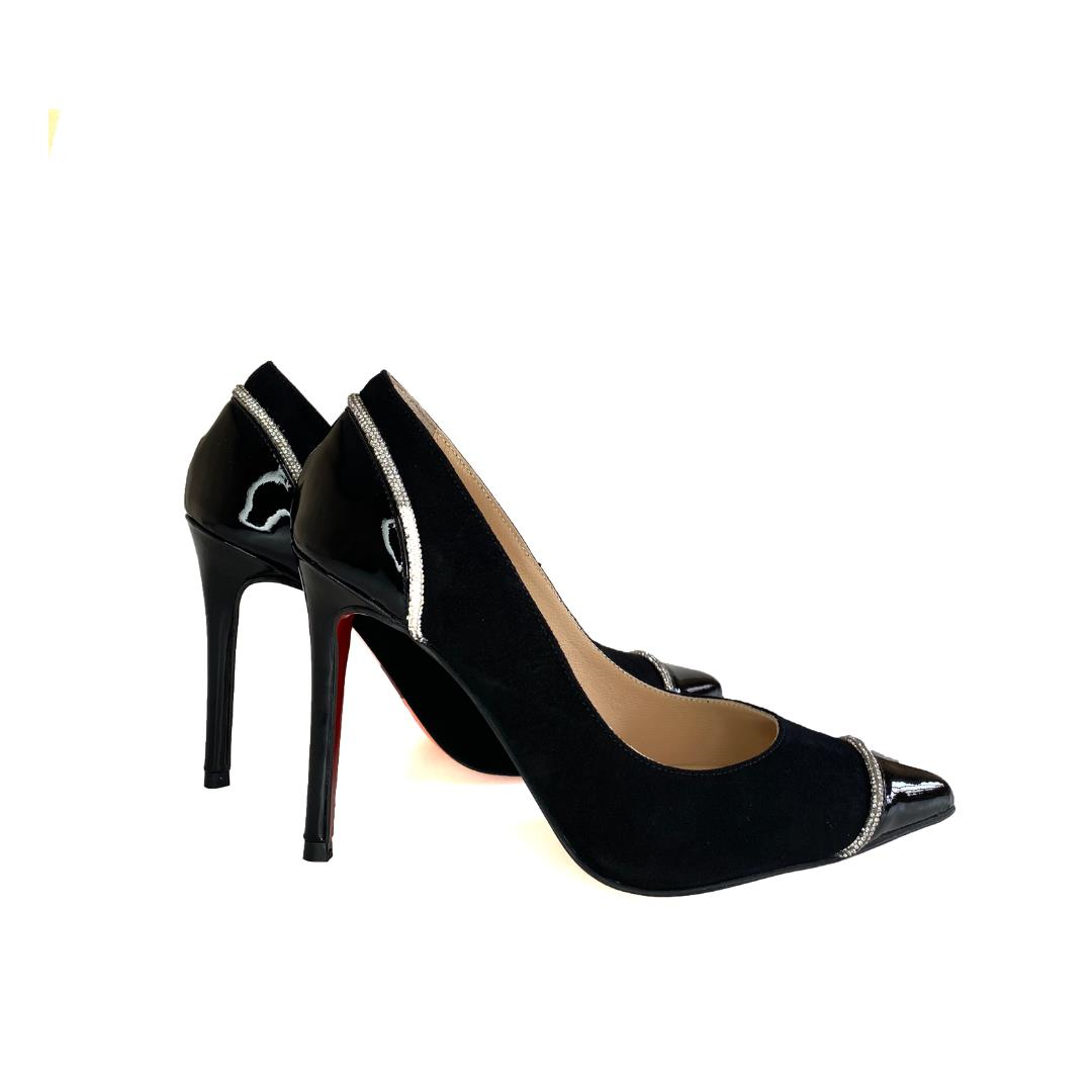 Süet Siyah Kadın Stiletto
