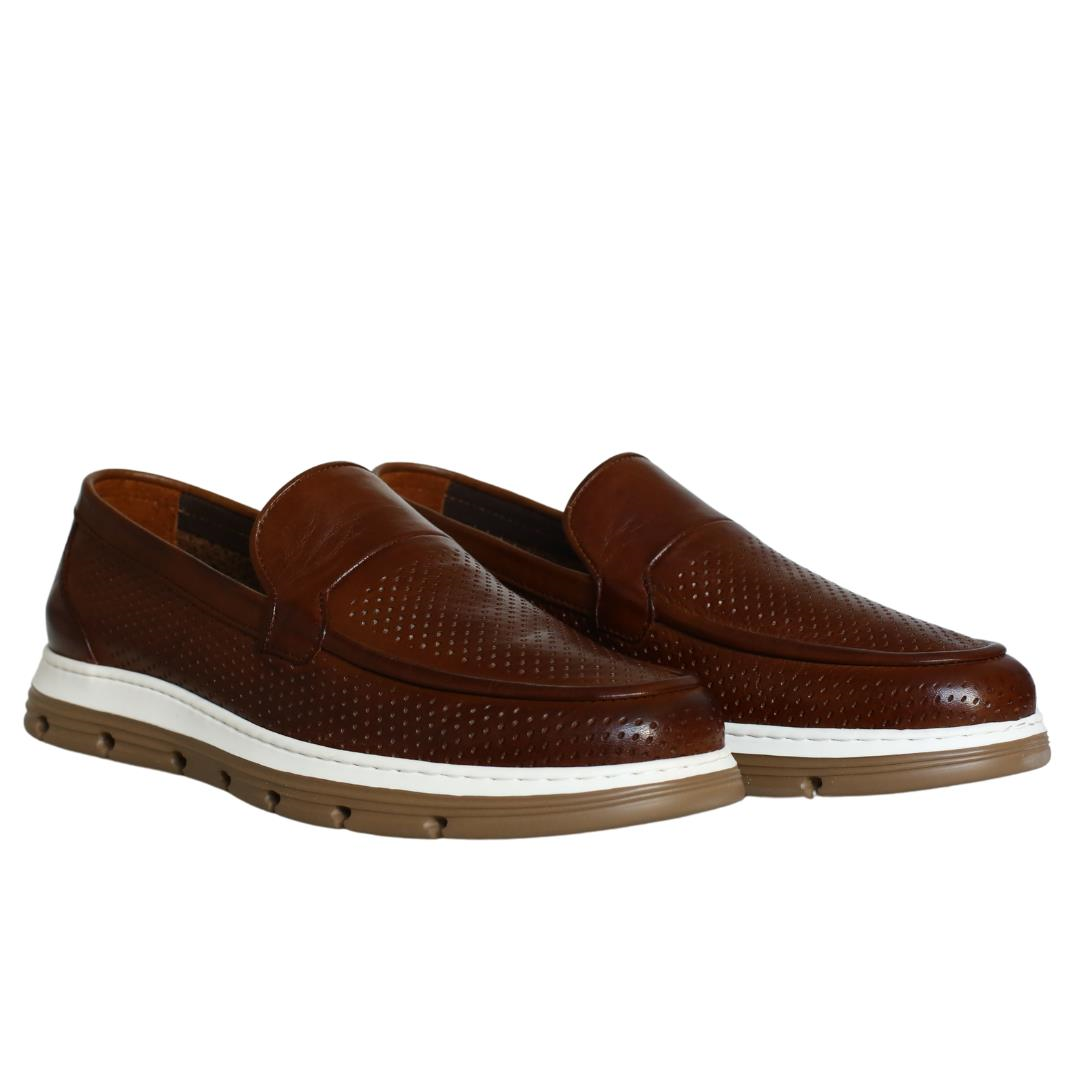 Taba Deri Erkek Loafer