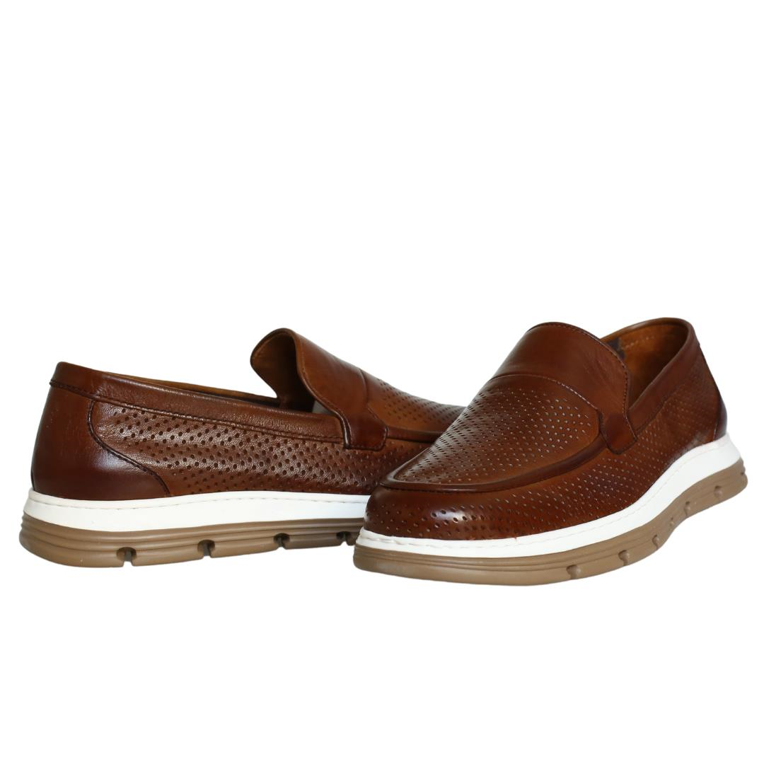 Taba Deri Erkek Loafer