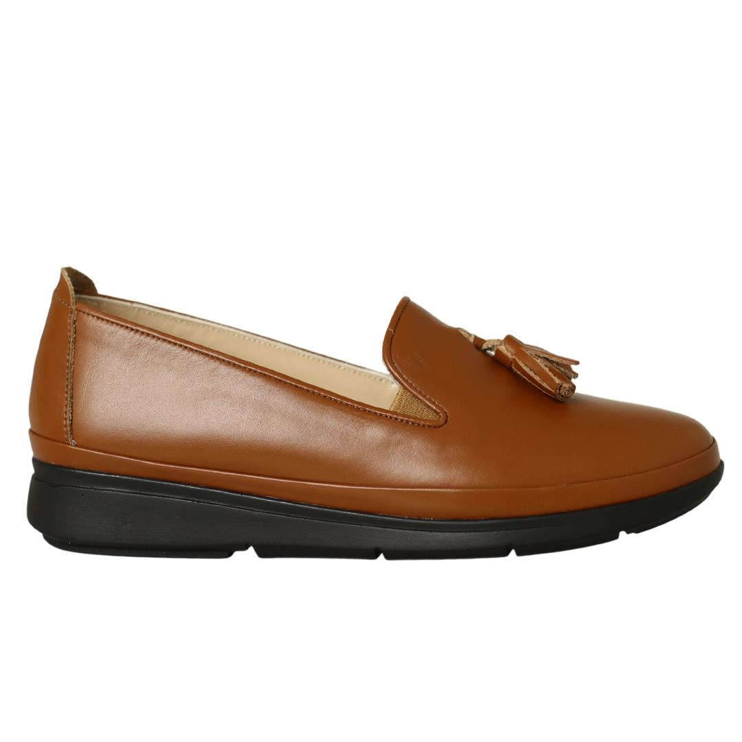 Taba Deri Kadın Günlük Ayakkabı