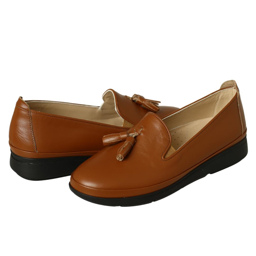 Taba Deri Kadın Günlük Ayakkabı