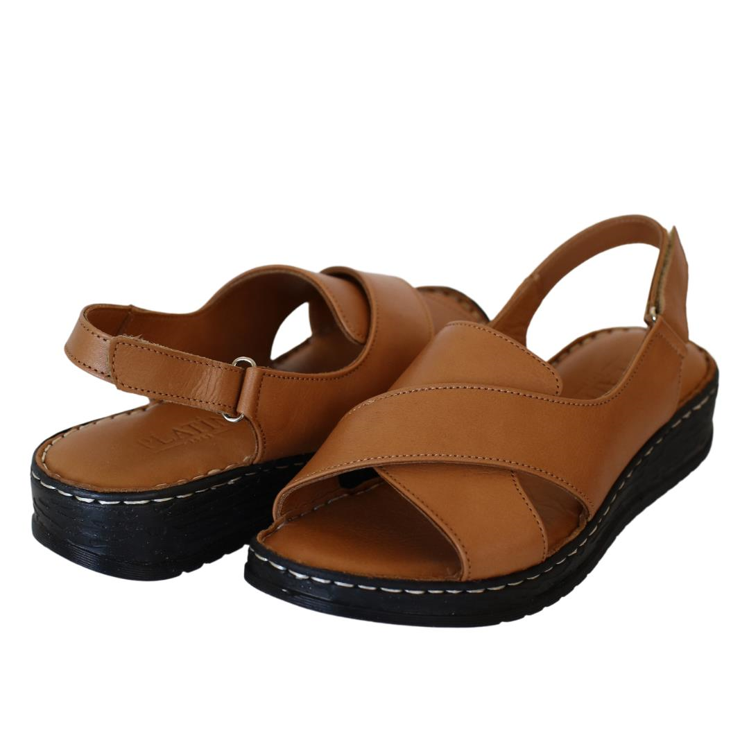 Taba Deri Kadın Sandalet