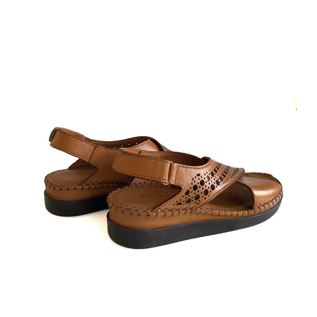Taba Kadın Lazer Detaylı Sandalet