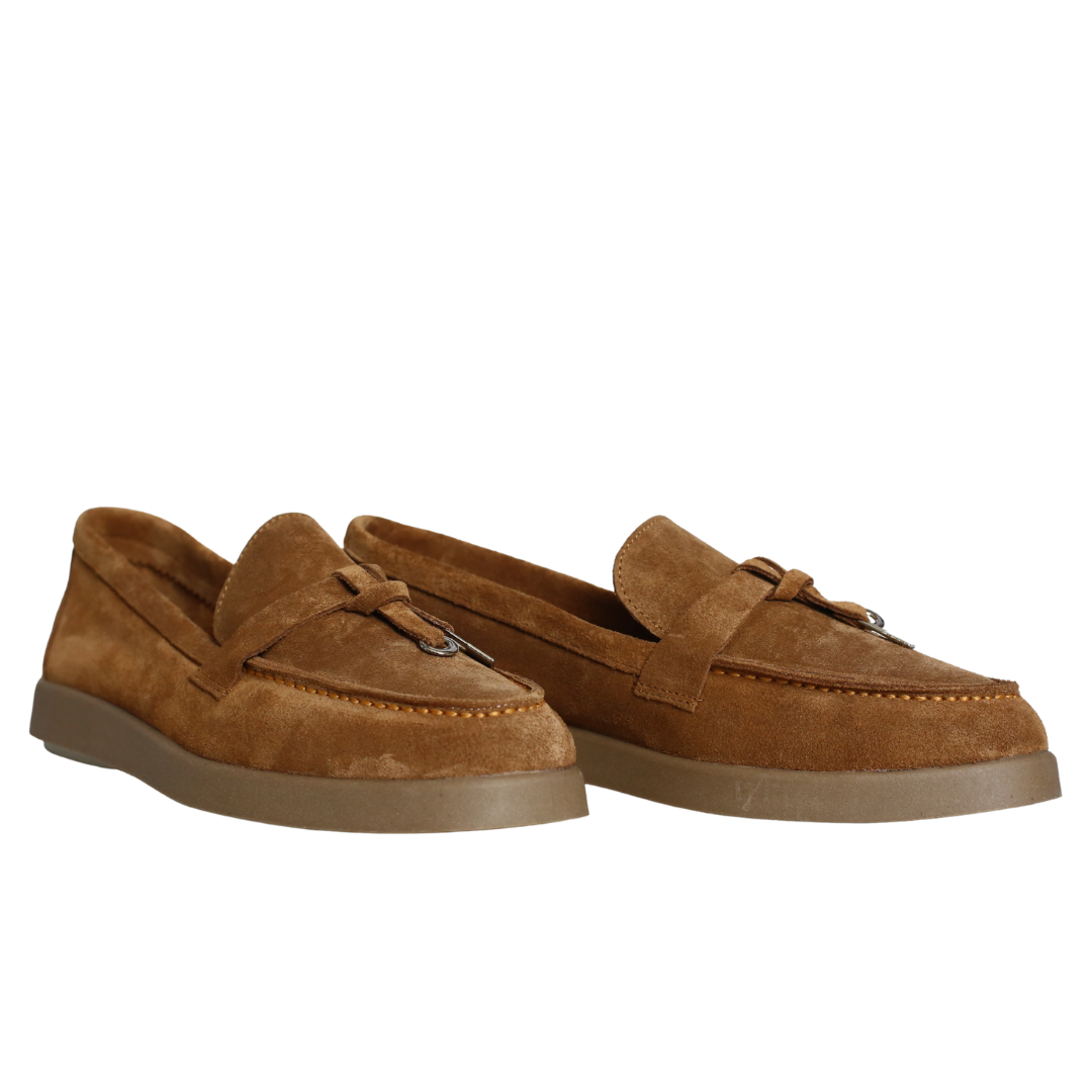 Taba Süet Kadın Loafer