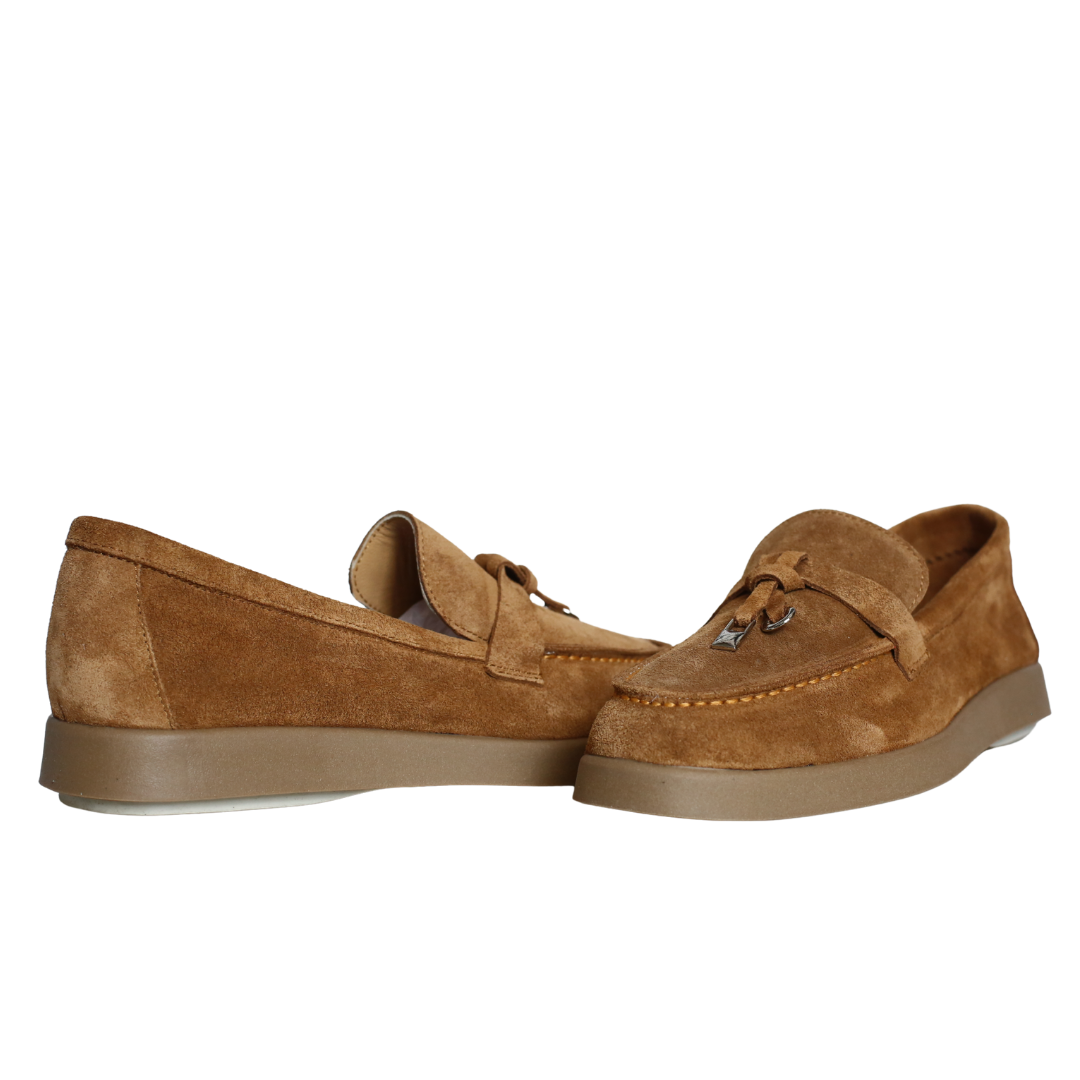 Taba Süet Kadın Loafer