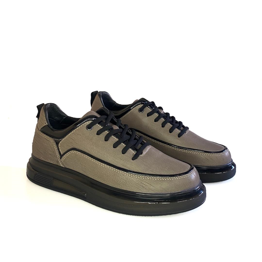 Vizon Deri Erkek Bağcıklı Sneaker