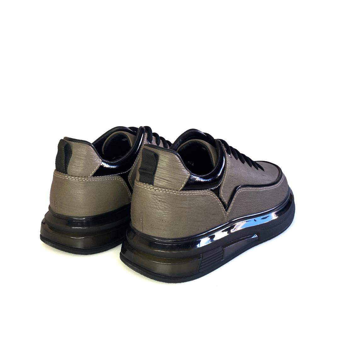 Vizon Deri Erkek Bağcıklı Sneaker