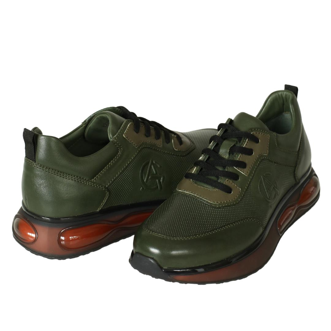 Yeşil Deri Erkek Sneaker