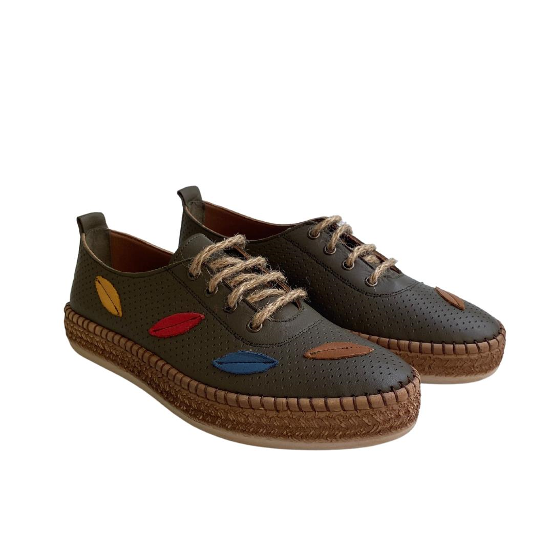 Yeşil Kadın Loafer Günlük Ayakkabı