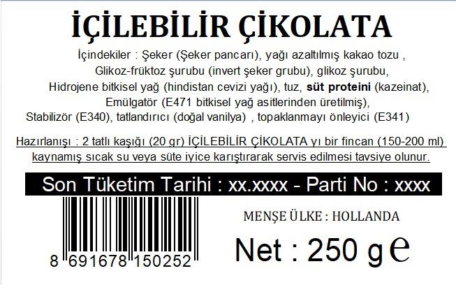 Sıcak Çikolata 250 gr