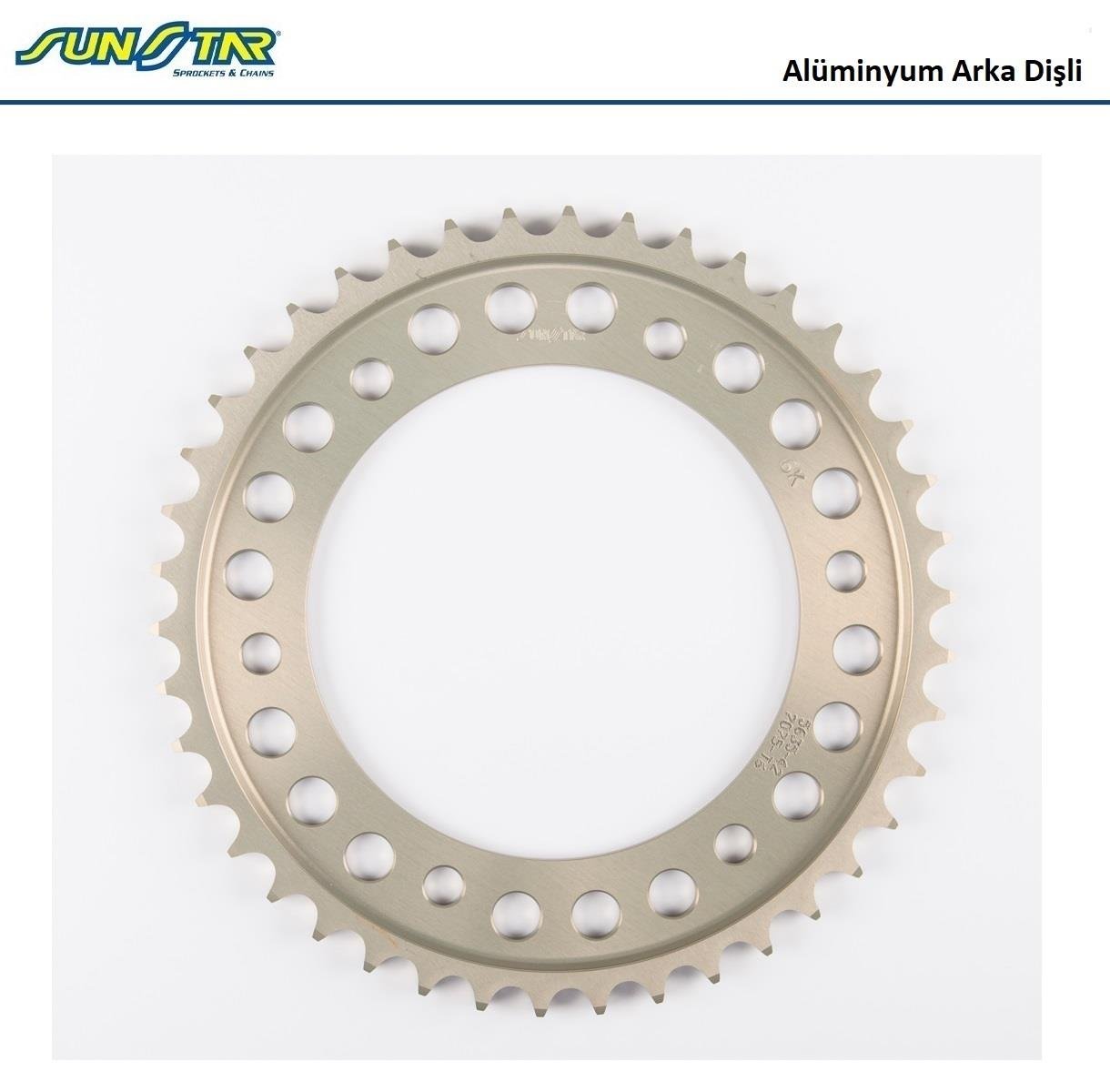 ARKA DİŞLİ ALÜMİNYUM / HONDA / CBR 1000RR / 1000cc / (DİŞLİ SAYISI : ORİJİNAL+2) / 2004-2005-2017-2018-2019
