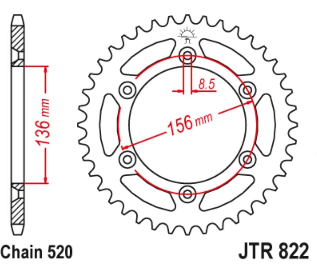 ARKA DİŞLİ SİYAH ALÜMİNYUM (BLK) / BETA / RR 2T ENDURO / RACING / 250cc / (DİŞLİ SAYISI : ORİJİNAL-2) / 2008-2009-2010-2011-2012-2013-2014-2015-2016-2017