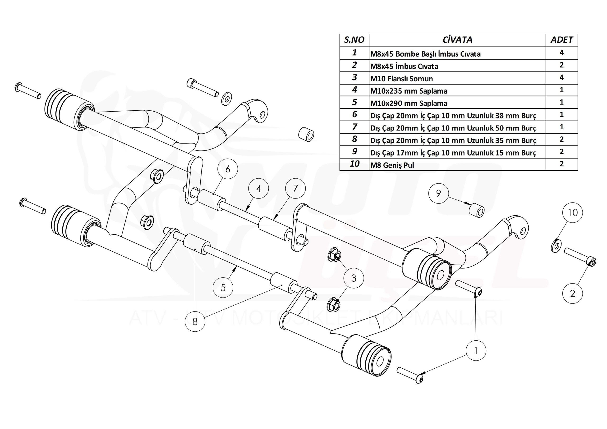 CF Moto CL-X 250 Motor Koruma