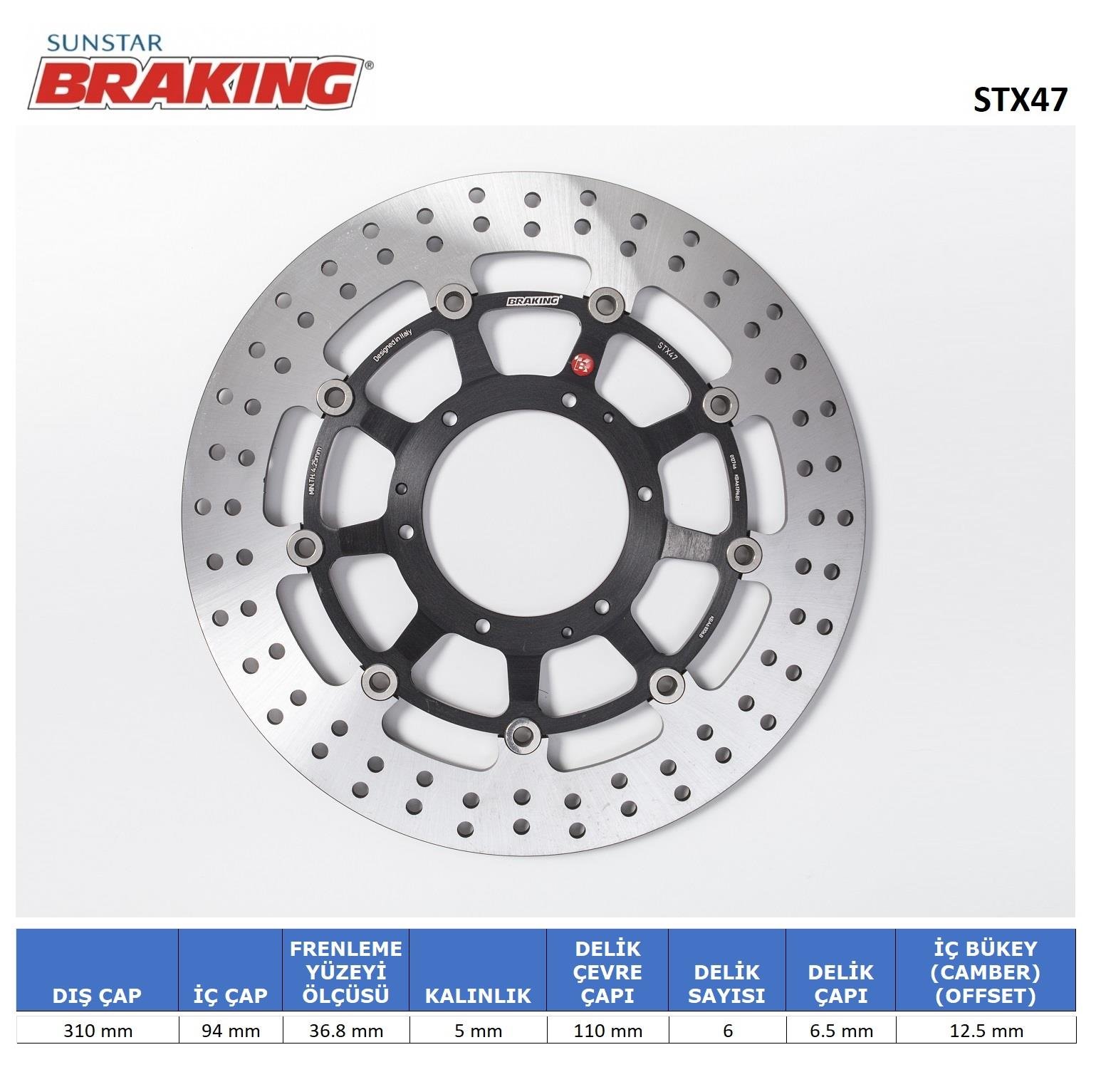 HONDA YUVARLAK ÖN FREN DİSKİ / HONDA / CB 1300 / 1300cc / ÖN İKİ TAKIM KULLANIR / 2003-2004-2005-2006-2007-2008