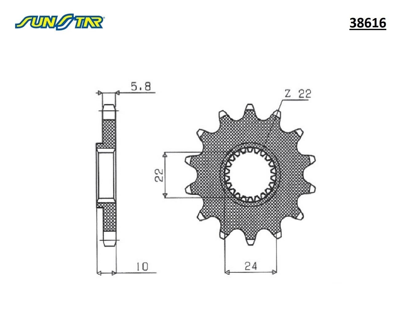 ÖN DİŞLİ / BMW / F 650 / 650cc / (ORİJİNAL DİŞLİ SAYISI) / 1994-1995-1996-1997-1998