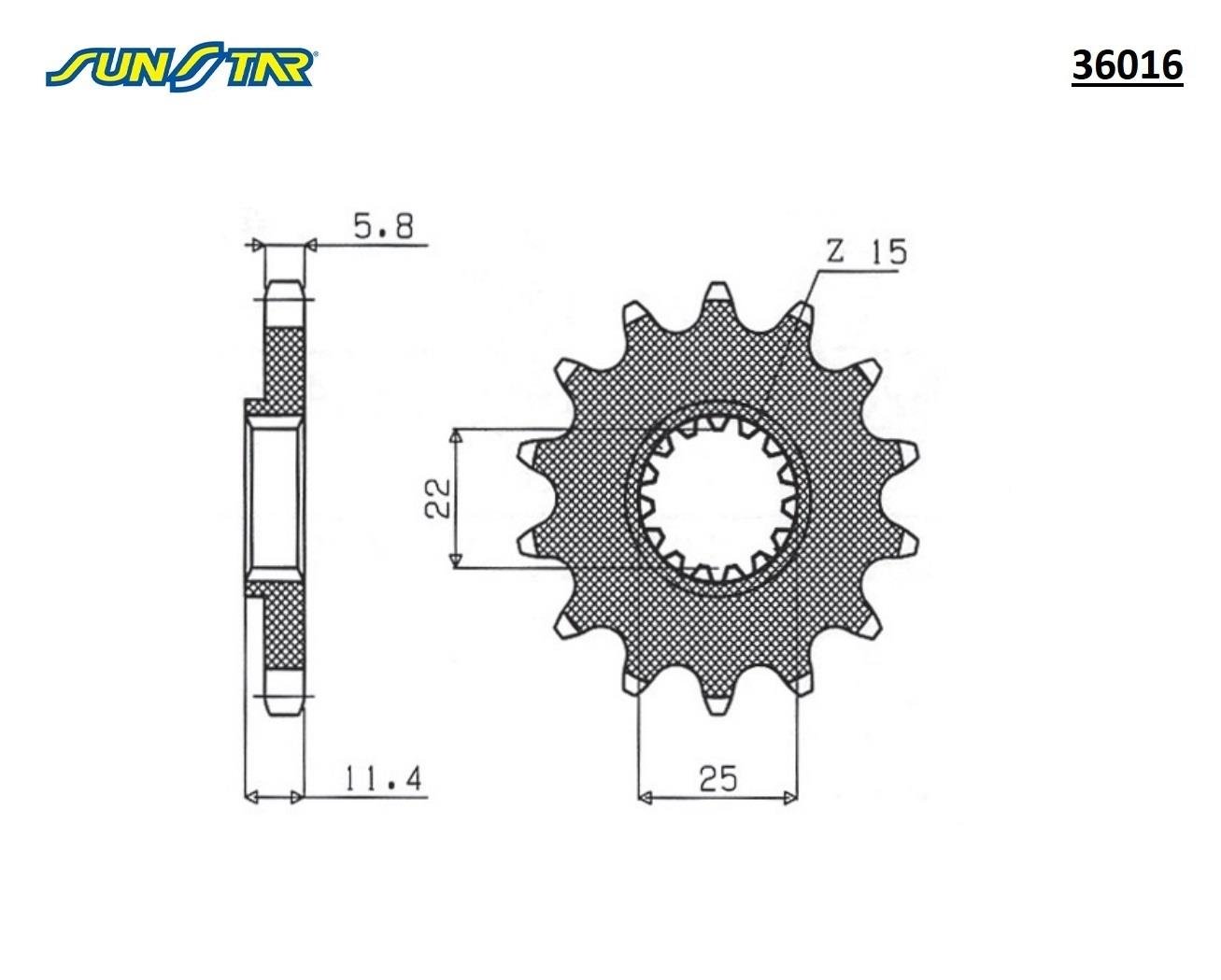ÖN DİŞLİ / HUSQVARNA / ENDURO / 701cc / (DİŞLİ SAYISI : ORİJİNAL+1) / 2016-2017-2018-2019-2020-2021-2022