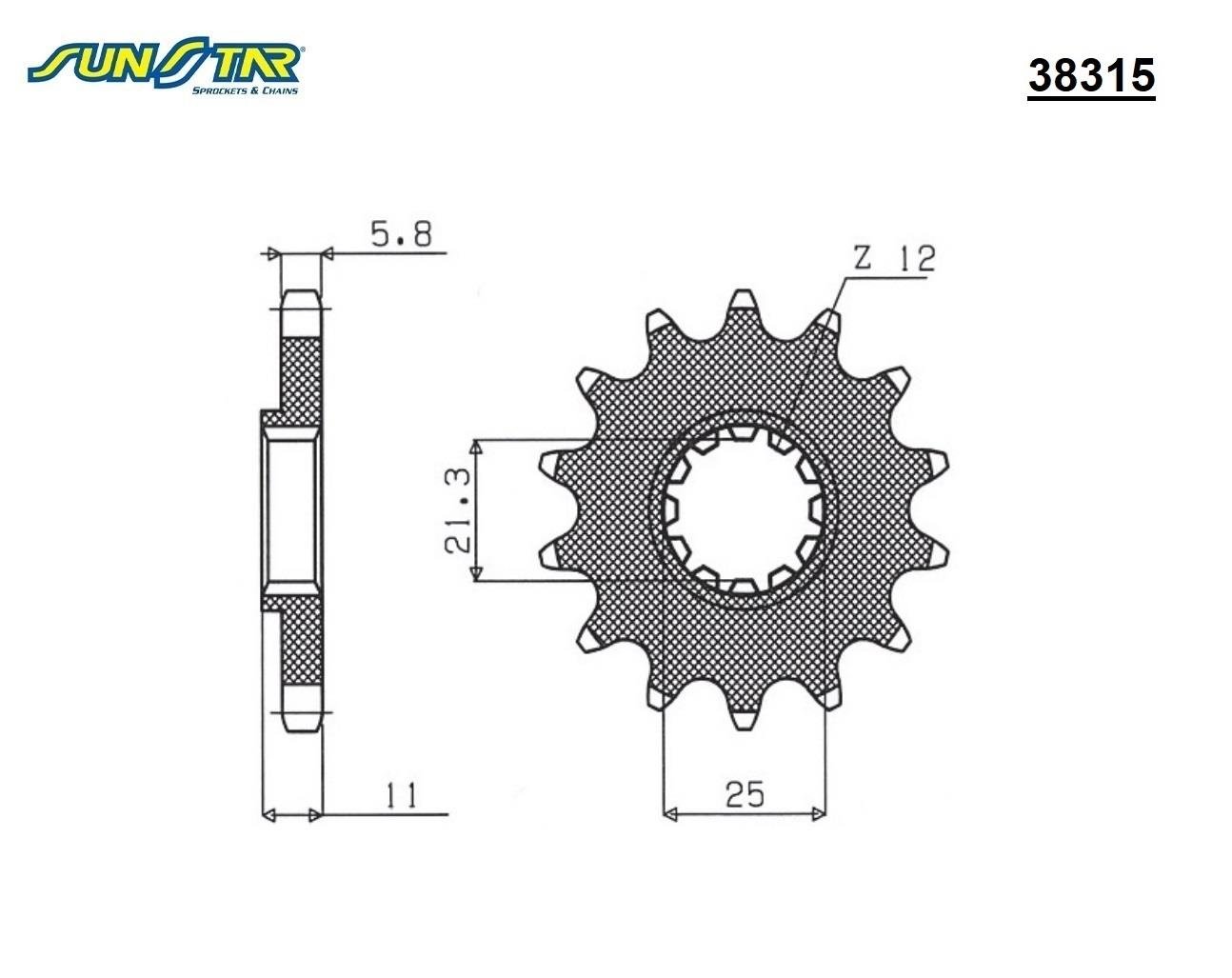 ÖN DİŞLİ / HUSQVARNA / TC / 250cc / (DİŞLİ SAYISI : ORİJİNAL+1) / 2002-2003-2004-2005-2006-2007-2008-2009-2010-2011-2012-2013-2014-2015-2016-2017-2018-2019-2020