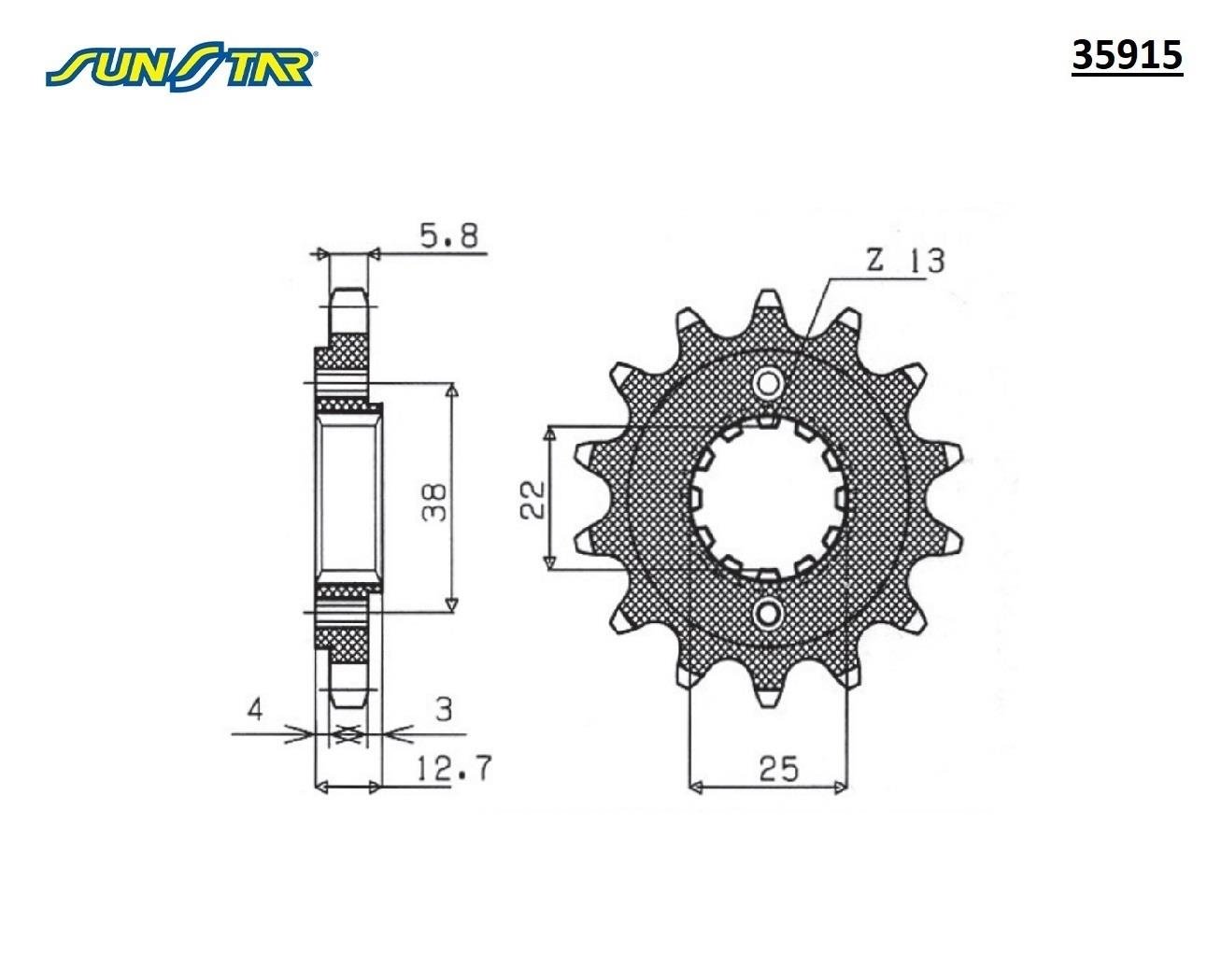 ÖN DİŞLİ / KAWASAKI / KLR 650 / 650cc / (ORİJİNAL DİŞLİ SAYISI) / 1990-1991-1992-1993-1994-1995-1996-1997-1998-1999-2000-2001-2002-2003-2004-2005-2006-2007-2008-2009-2010-2011-2012-2013-2014-2015-2016-2017