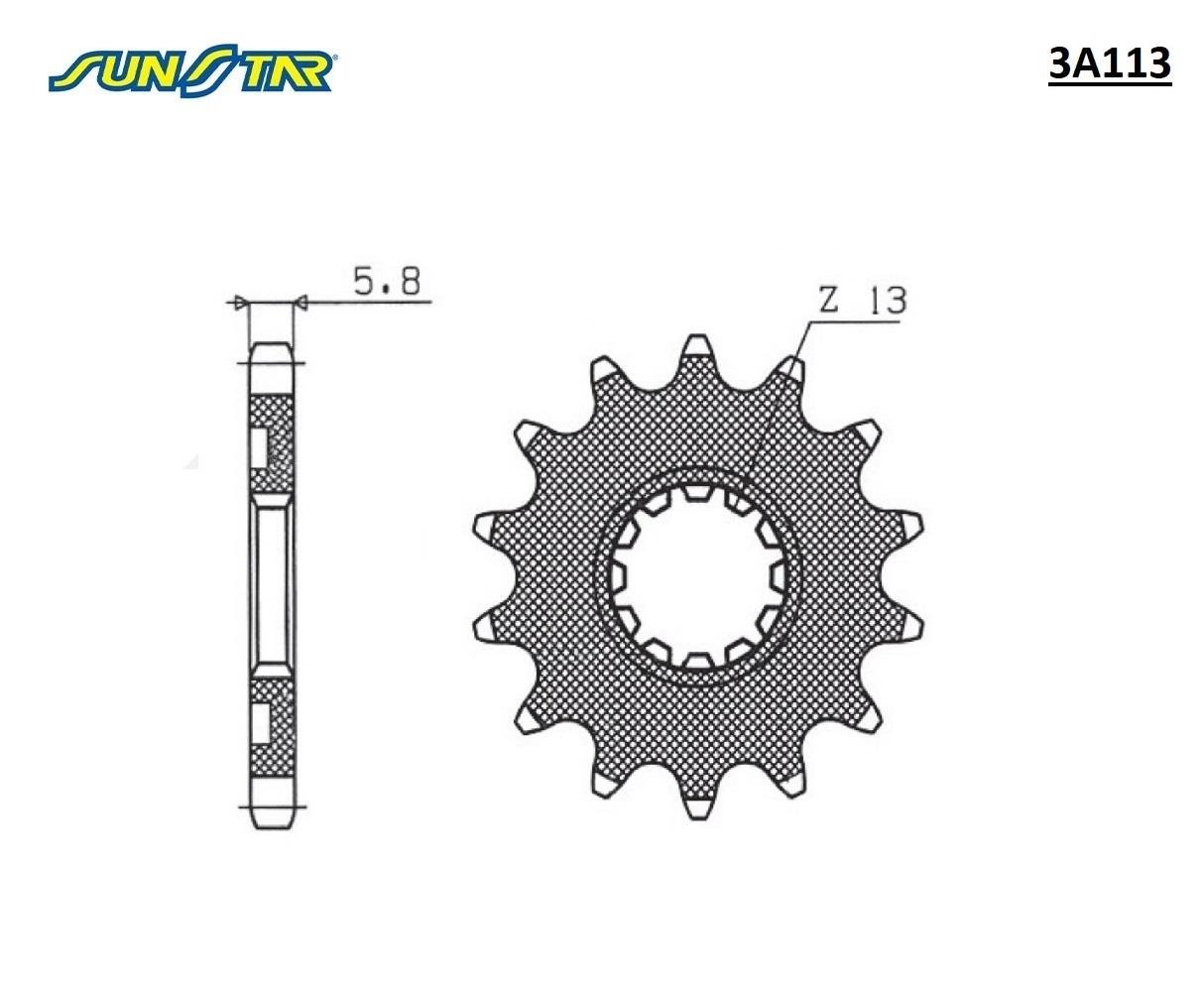 ÖN DİŞLİ / KAWASAKI / KLX R / 450cc / (ORİJİNAL DİŞLİ SAYISI) / 2007-2008-2009-2010-2011-2012-2013-2014-2015-2016-2017-2018-2019-2020-2021