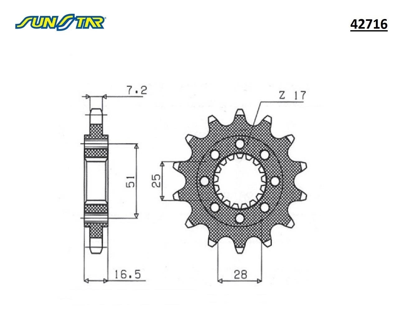 ÖN DİŞLİ / KTM / ADVENTURE / 1050cc / (DİŞLİ SAYISI : ORİJİNAL-1) / 2015-2016-2017